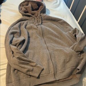 Faded Glory Men's Gray Zip-Up Hoodie